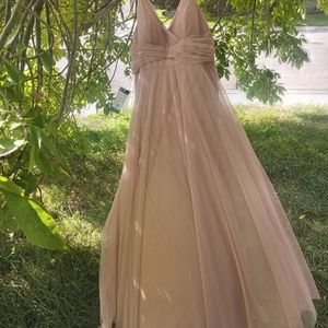 Formal Peach flowy gown